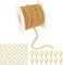 30 Feet Necklace Chains 3mm Twisted Links Chain for DIY Jewelry Making,Necklace Chains Set with 20Pcs Lobster Clasps 50Pcs Jump Rings